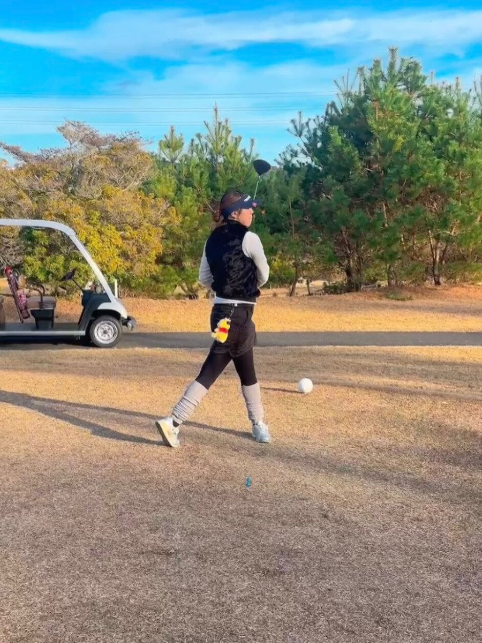 思ったような打球にならず、今日はちょっと悔しい一日⛳️