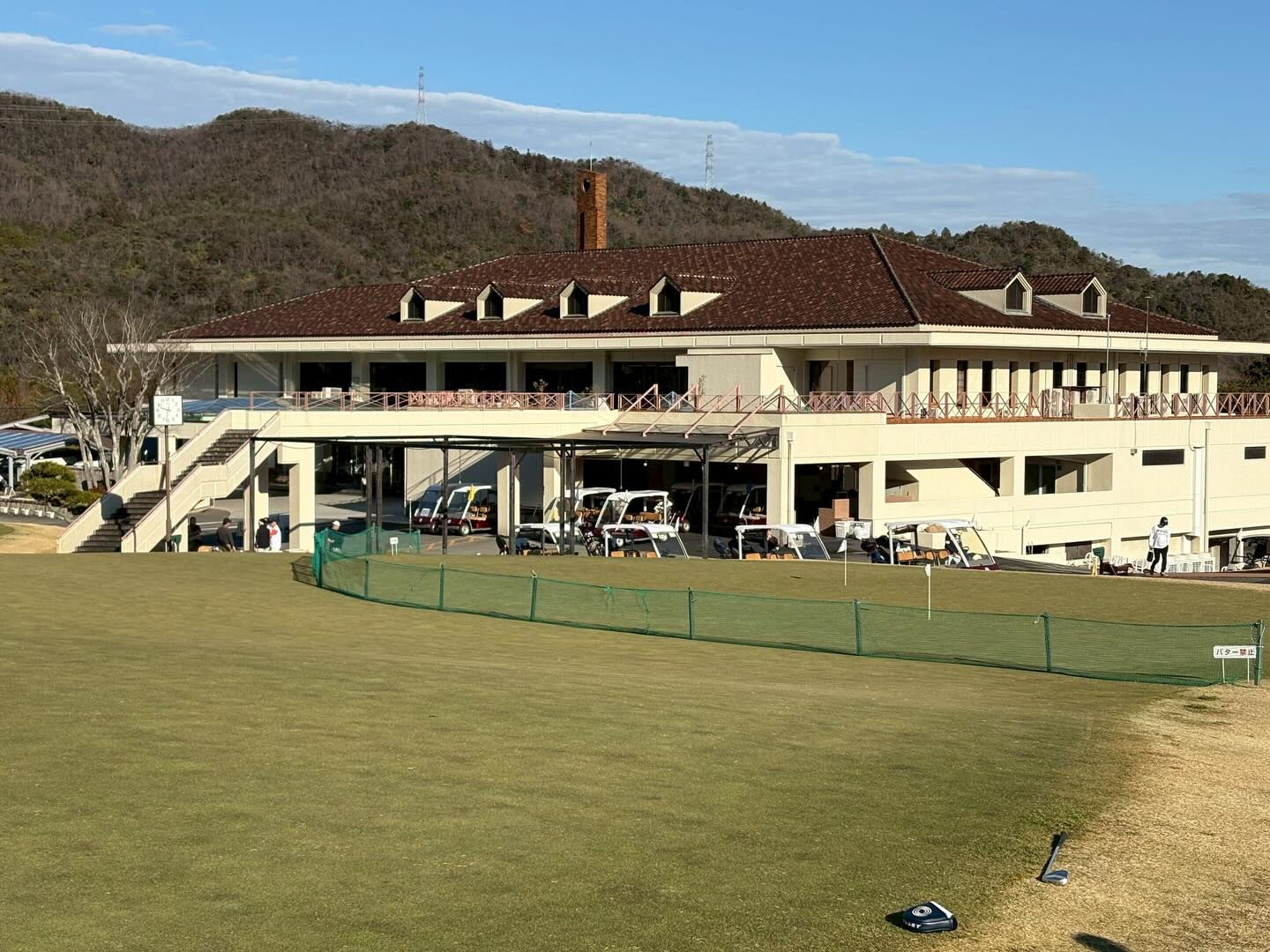 2日前に引き続き、新宝塚カントリークラブで練習ラウンド