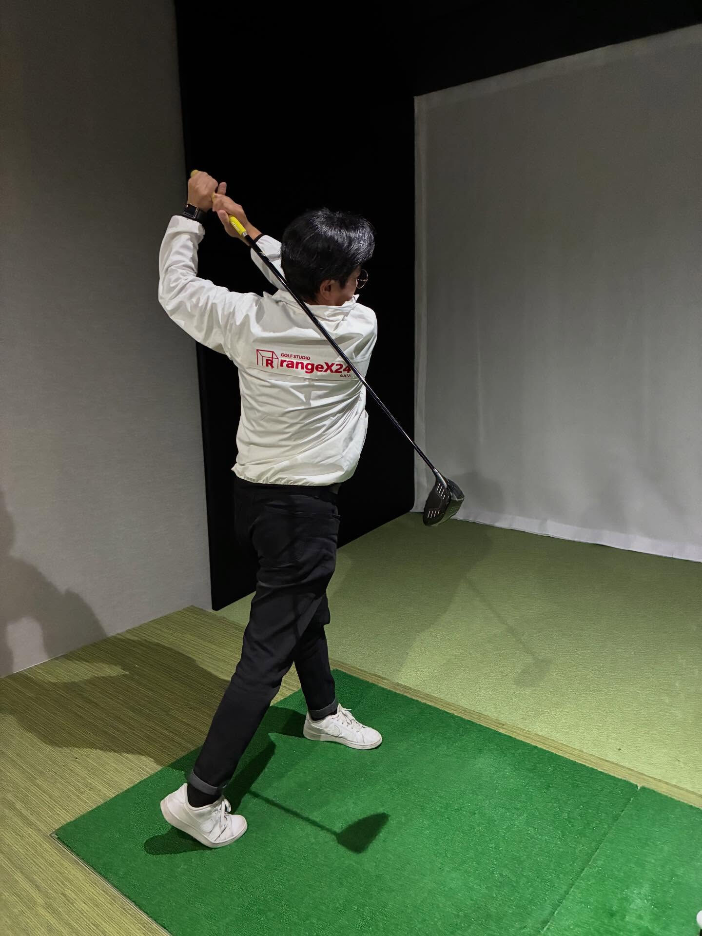 まずはフィニッシュのフォーム確認から